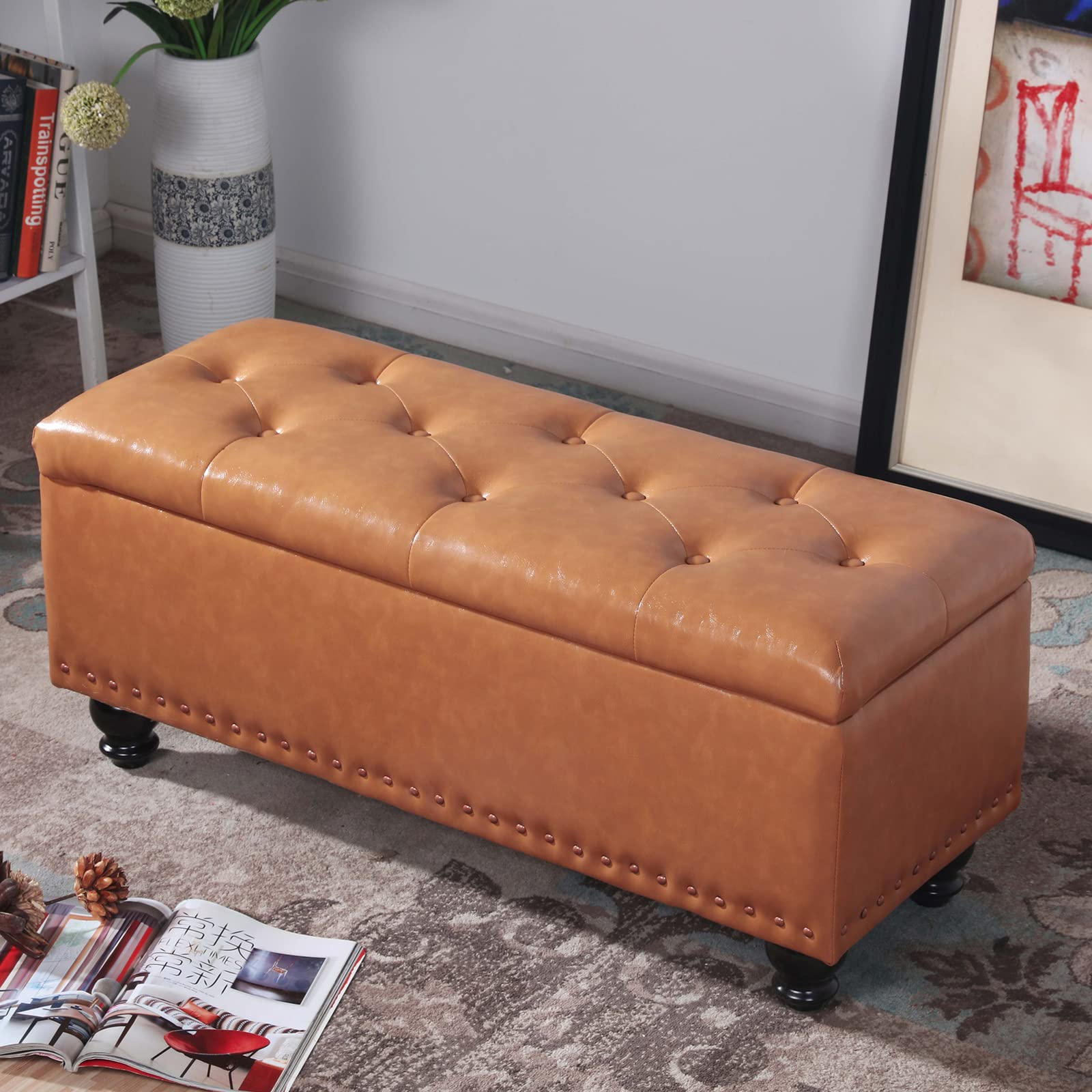 Banc de rangement pour vêtements et jouets d'entrée et chambre MARR