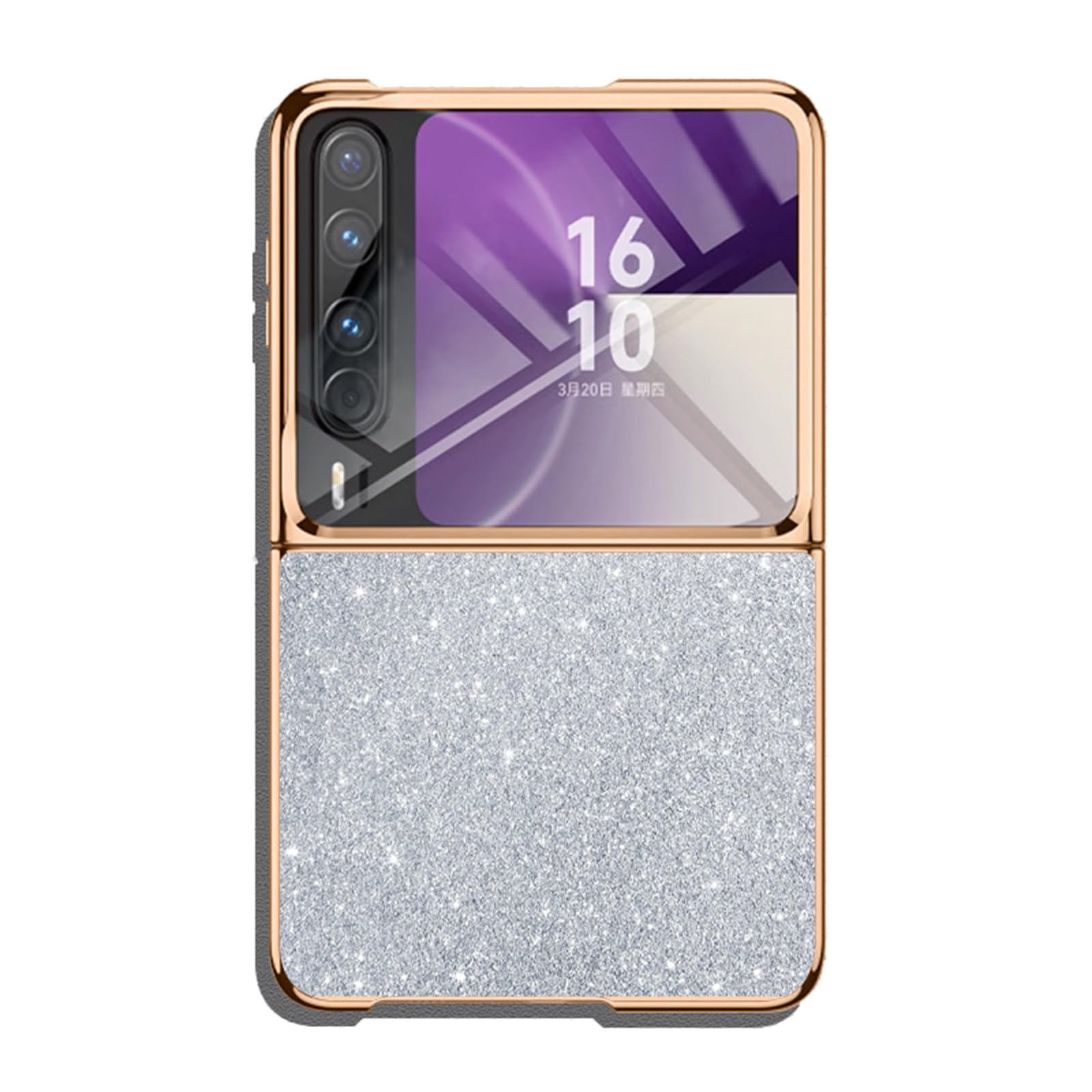 Ultrafina Carcasa para Huawei Pura X, Lujo Galvanoplastia Funda Anti-caída Protección Disipación de Calor Carcasa,Plata,Pura X