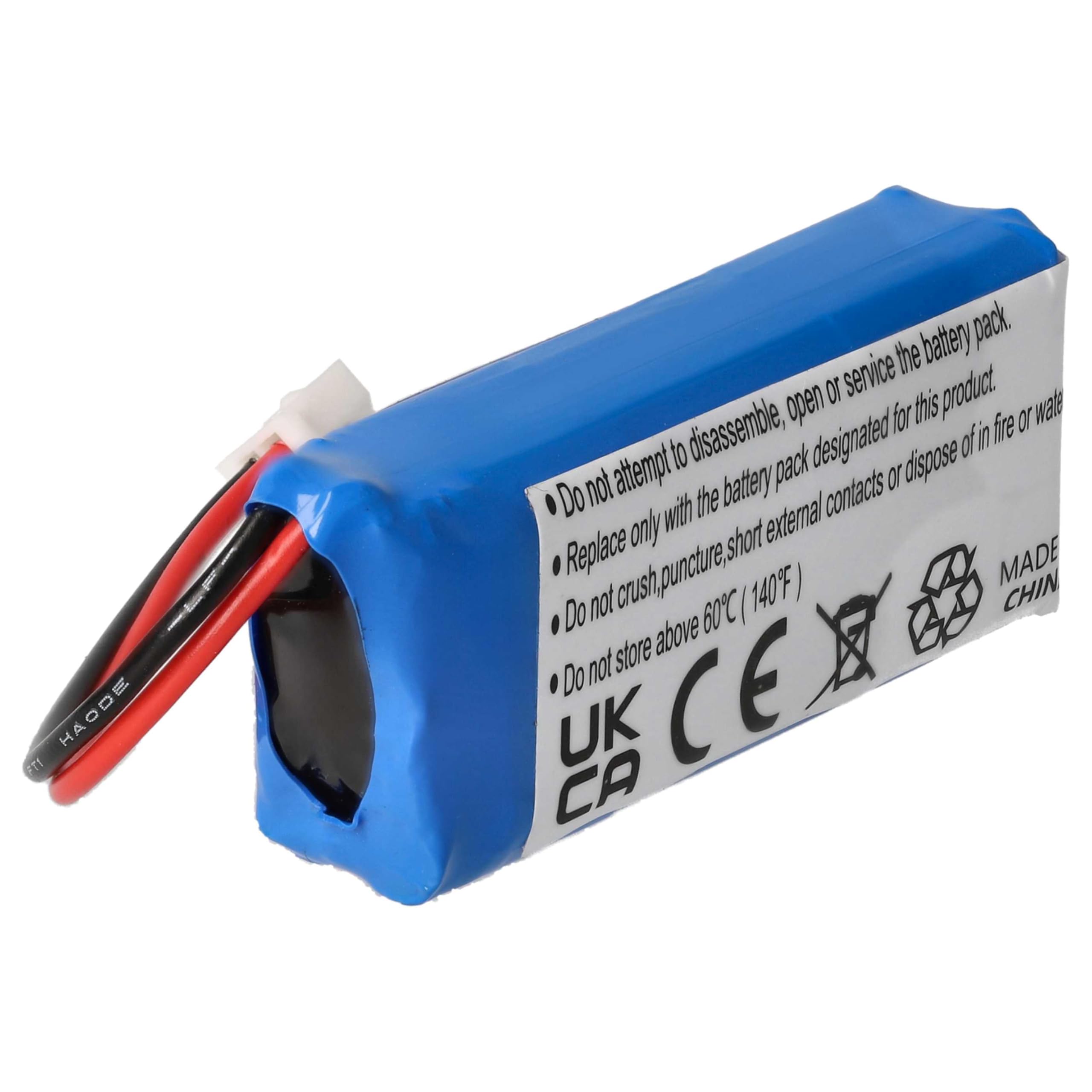 vhbw batteria compatibile con Dogtra 2302NCP, 2302NCP Transmitter trasmettitore portatile per collare per cani (500mAh, 7,4V, Li-Poly)