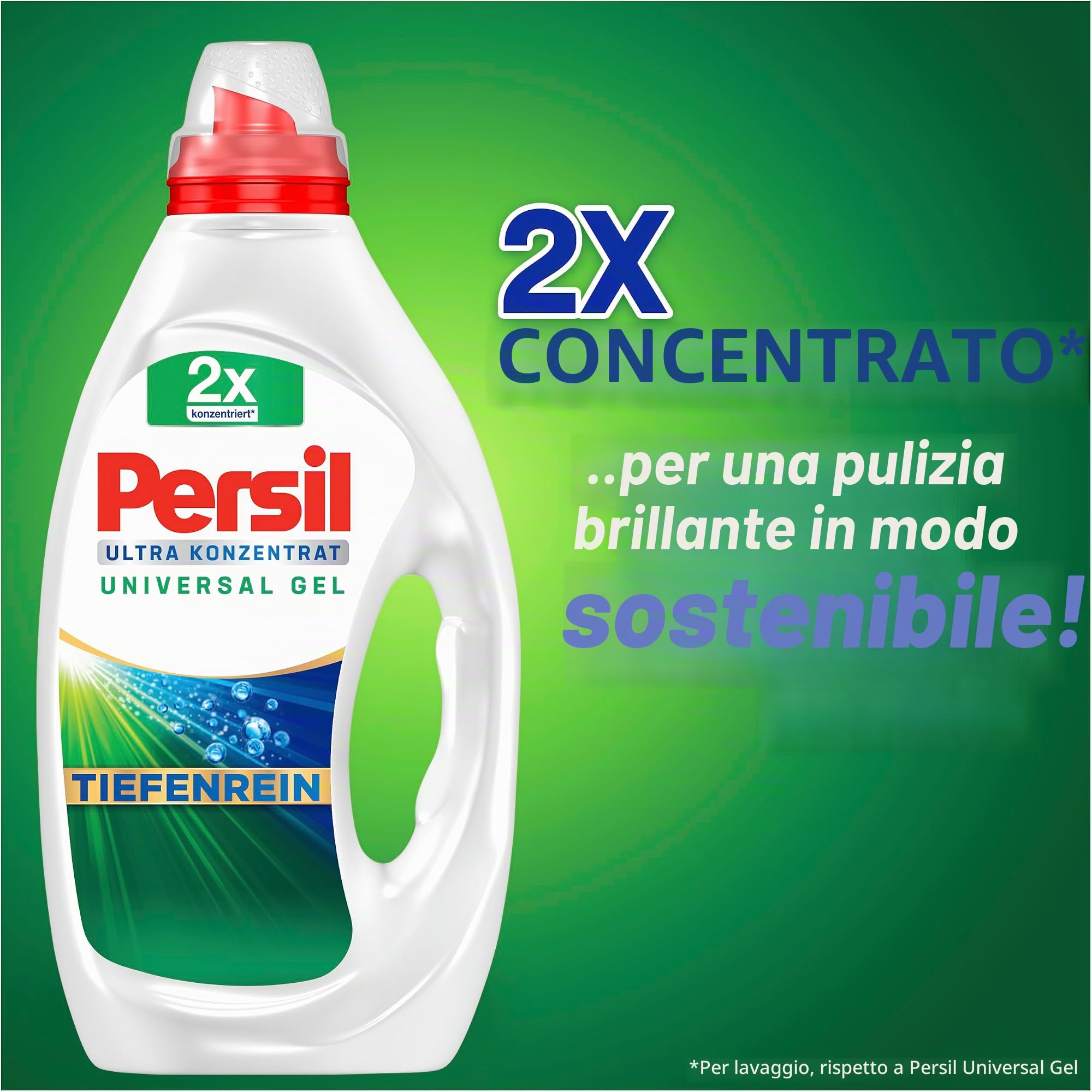 Persil Detersivo liquido universale (124 lavaggi), altamente concentrato, ultra concentrato, per la rimozione delle macchie con tecnologia Deep Clean-Plus