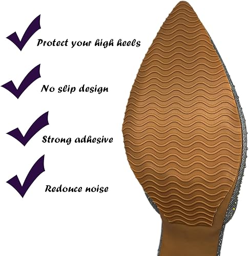Miniatura 9 de Protectores de suela de zapato, almohadillas de agarre antideslizantes para suela de zapato, protector inferior de zapatos para zapatos de tacón