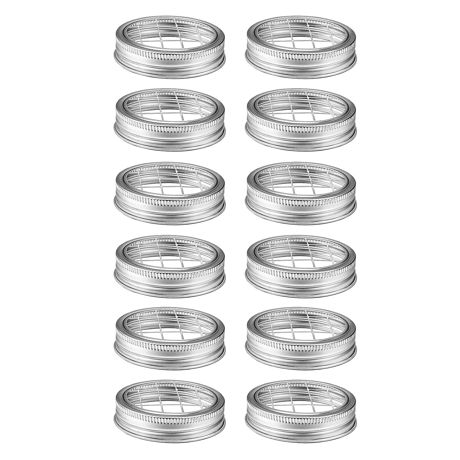 Kalttoy Metal Lid Insert Portable and Lightweight Jar Lid Straw Hole Metal Flower Organizer Great for Various Containers Flower Organizer Insert