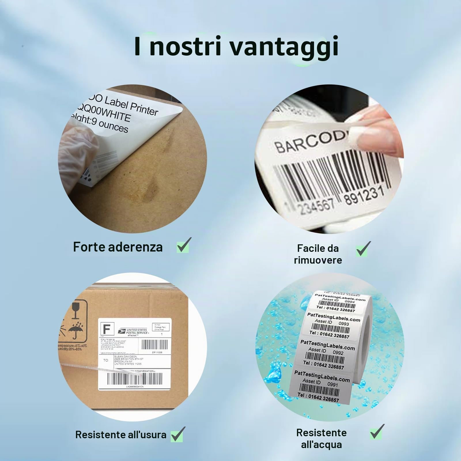 10 Rolls Compatible DK22205 62 mm x 30.48 m Continuous Labels Replacement for DK-22205 Work with QL-500/QL-550/QL-570/QL-580N/QL-650TD/QL-700/QL-710W/QL-800/QL-810W QQL-105.