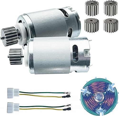 12V RS550 30000RPM 00968-9015 Motor 7R de alta velocidad (15T) para ruedas eléctricas niños paseo en coche actualización para Fisher Price/Jeep