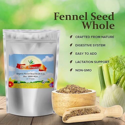 Miniatura 2 de Best Botanicals Semilla de hinojo entera 4 oz (orgánica)