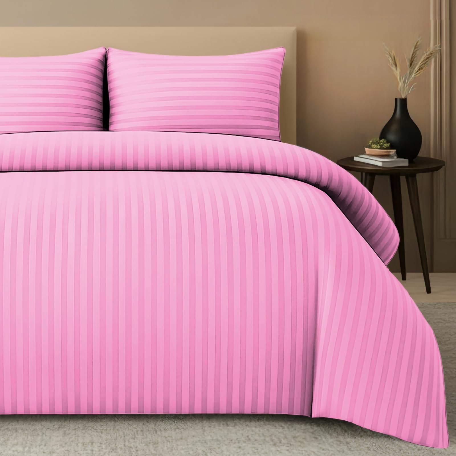 Pamposh Premium Reversible Single Duvet Cover Set Pack Of 2 Soft Microfiber Bedding With Zipper ClosureCorner Ties & Matching Pillowcase from B&Q