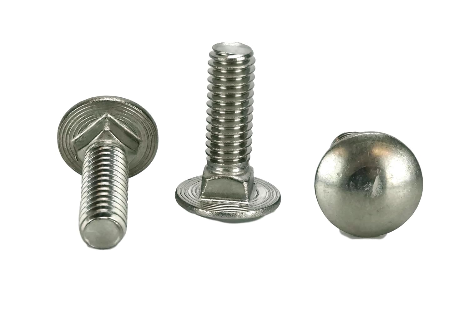 Chenango Supply Stainless 5/16-18 x 2-1/2inches Carriage Bolt (1inches to 5inches Lengths Available in Listing), 18-8 Stainless Steel,25 Pieces (5/16-18x2-1/2)
