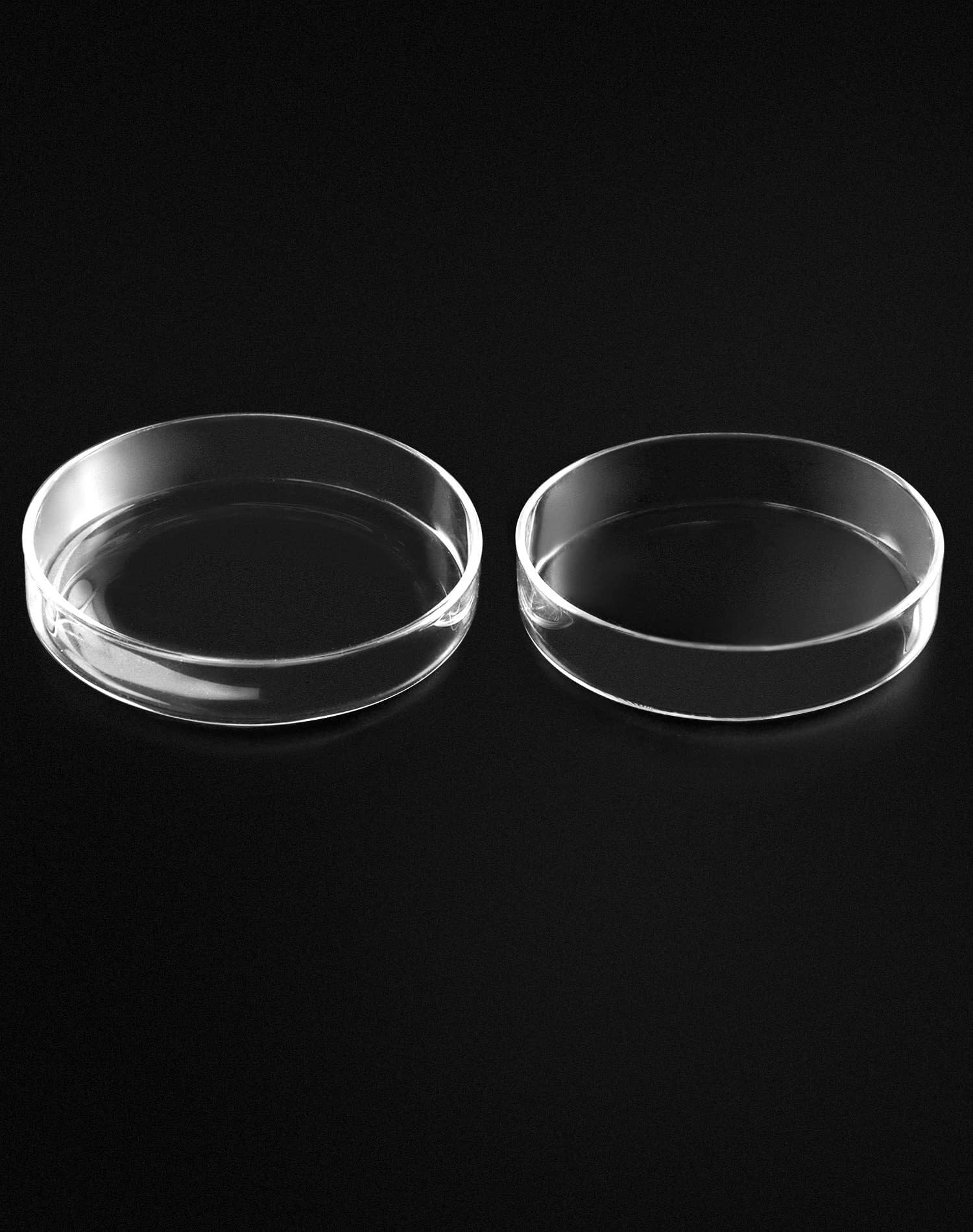 Placas de Petri de Vidrio Borosilicato con Tapas, Diámetro 60mm, 5 Piezas(120mm)