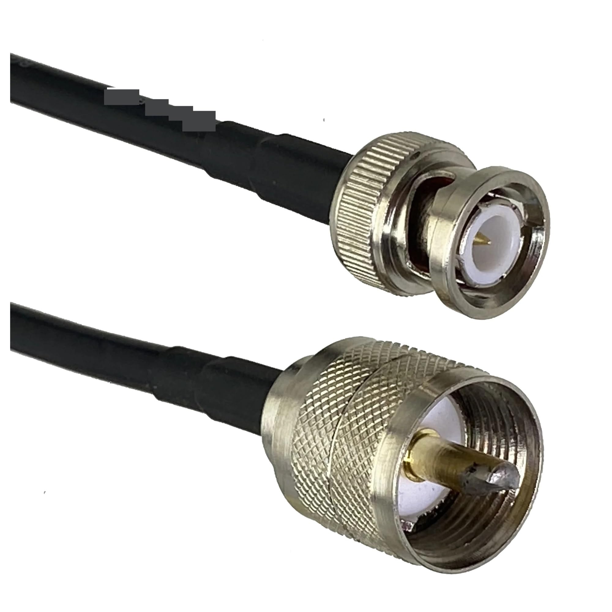 Cavo dritto da spina BNC a treccia RG58 a connettore PL259 for antenna ricetrasmittente da 6 pollici a 20 m(3FT (1M))