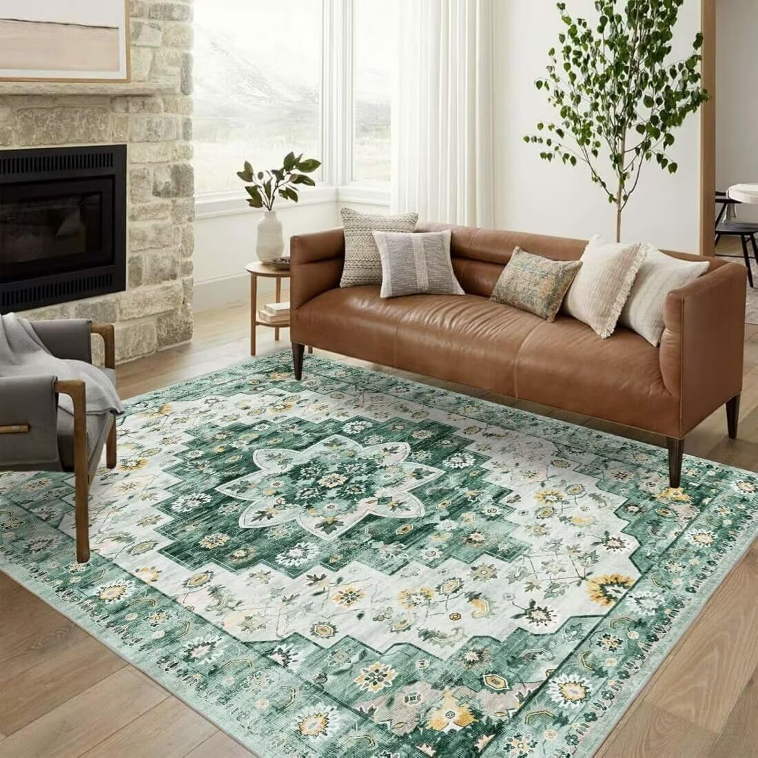 Tapis de salon contre le froid 70x200 à motif fleurs rétro personnalisé