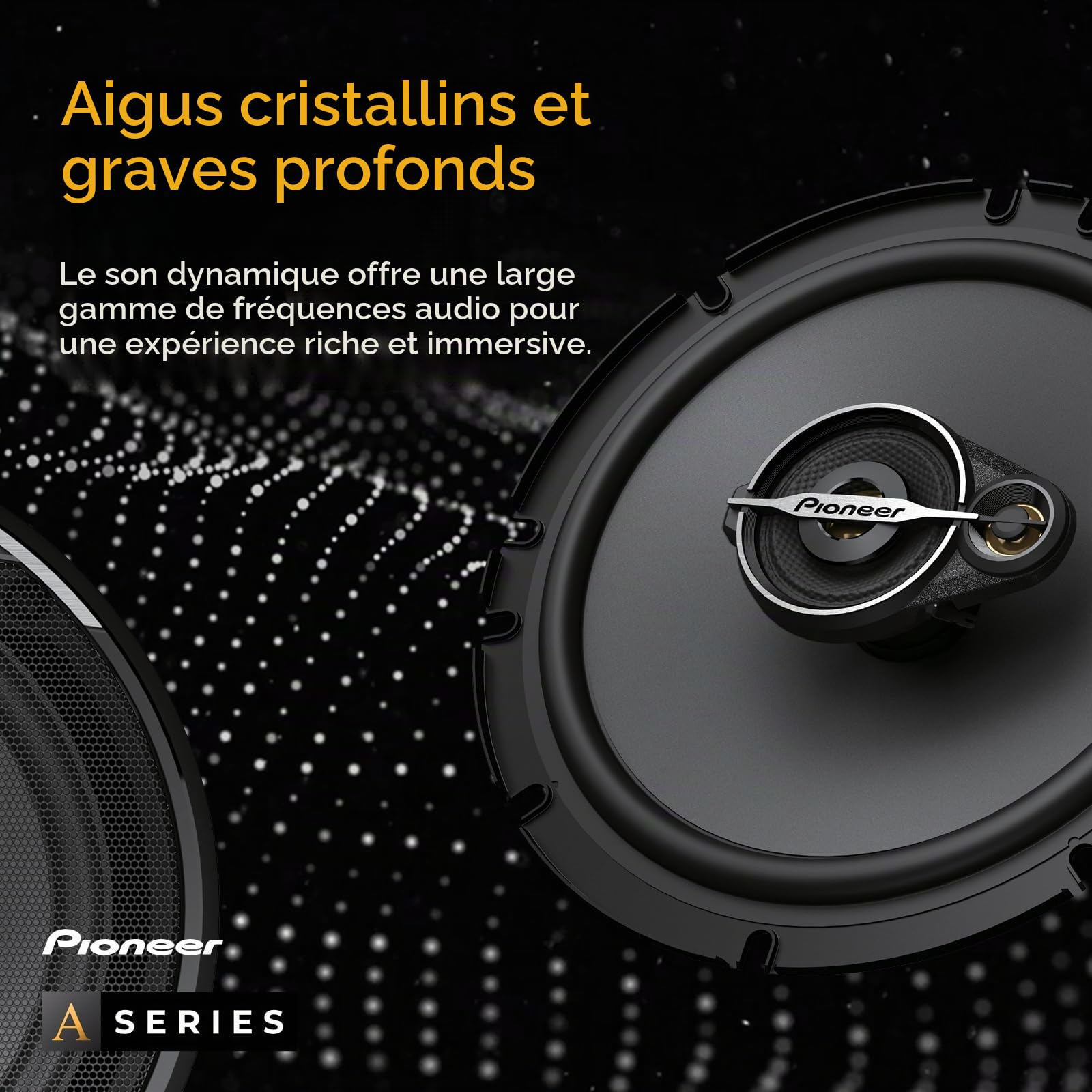 PIONEER TS-A6881F Haut-parleurs Voiture coaxiaux 4 Voies elliptiques 6" x 8", Puissance 350 Watts