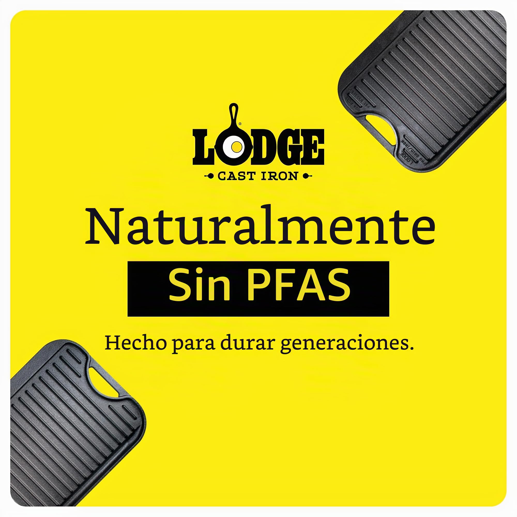 Plancha rectangular reversible 51x27cm