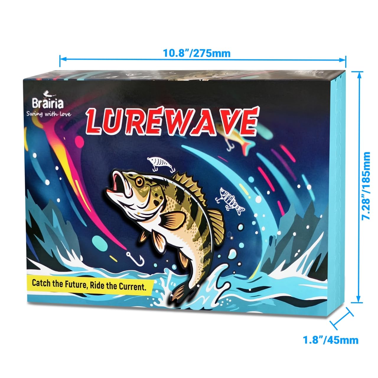 Kit de señuelos de pesca de lubina juvenil, 7 cebos suaves y señuelos duros para principiantes, juego multiusos de agua dulce con caja de aparejos, tarjetas de instrucciones, aparejo Texas y Drop Shot