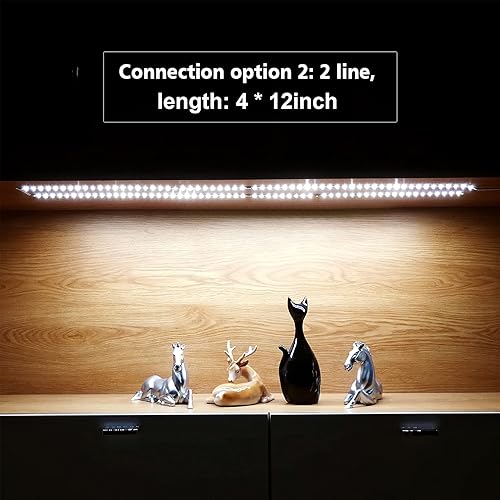 Miniatura 3 de WOBANE Kit de luz LED para pantalla, juego de barra de tira LED de 8 x 12 pulgadas, iluminación de gabinete para escaparate, estantería, encimera de