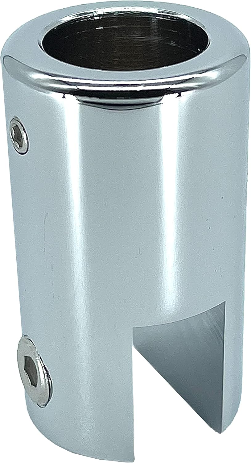 CRL Chrome Support Bar Bracket for 3/8 to 1/2 (10-12mm) Glass