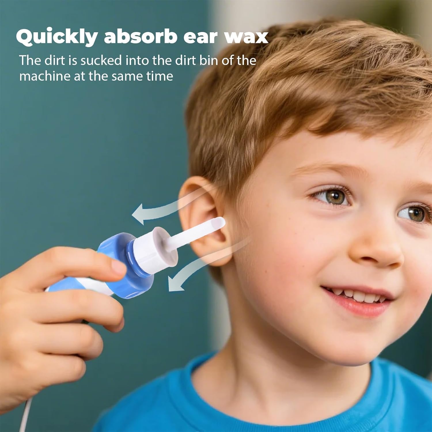 Ear Savvy Ear Wax Removal Tool Ear Cleaning Kit with Vacuum Suction Gentle and Powerful Silicone Electric Earwax Cleaner Includes Replacement Heads for Effective Ear Wax Removal (3)