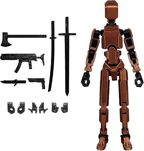 Miniatura 34 de Figura de acción T13 de montaje completa, figura de acción impresa en 3D de Titan 13, figura de juguete impresa en 3D Titan13, muñeco ensamblado 13