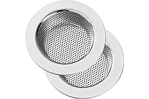 Kitchen Sink Strainer Stainless Steel, LASSHSWA Kitchen Sink Drain Strainer, Sink Strainers...
