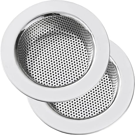 Kitchen Sink Strainer Stainless Steel, LASSHSWA Kitchen Sink Drain Strainer, Sink Strainers...