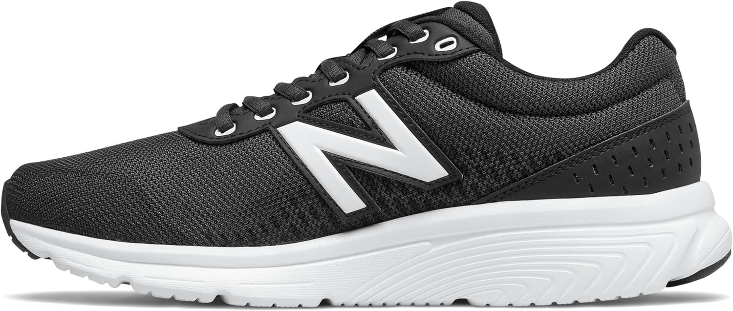New Balance Men's 411 V2 Lace-Up Walking Shoe 7 Black