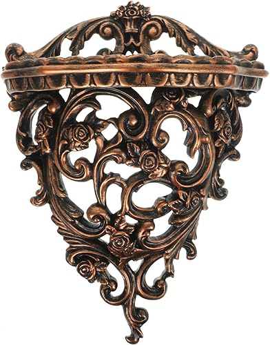 Estante de almacenamiento decorativo montado en la pared, estante flotante retro para sala de estar, dormitorio, pasillo, organizador compacto para