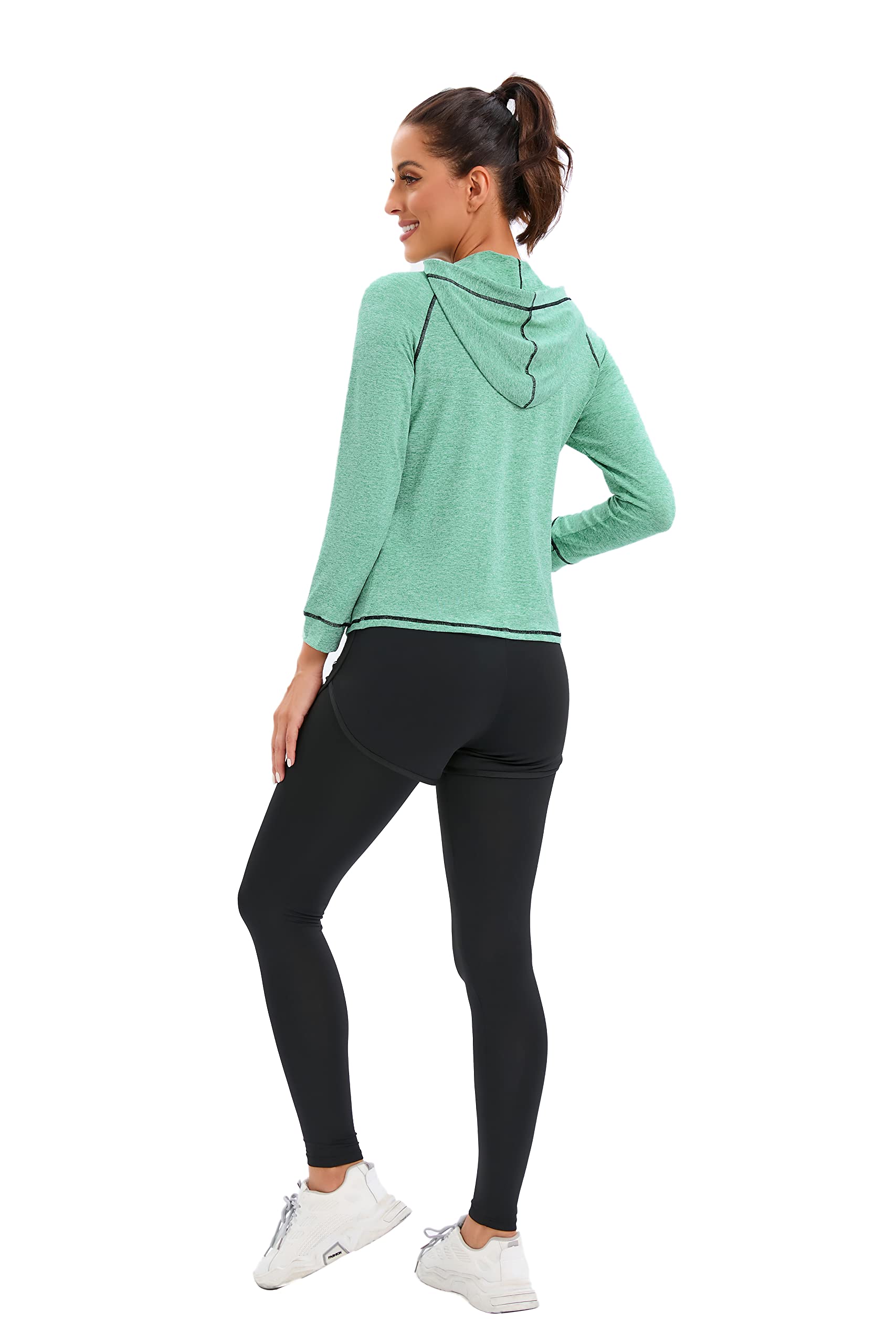 ZETIY Tute da Ginnastica Donna Set, 5 Pezzi Abbigliamento Sportivo Donna Tuta da Fitness Sportwear per Pilates Yoga Jogging Gym Workout Ginnastica