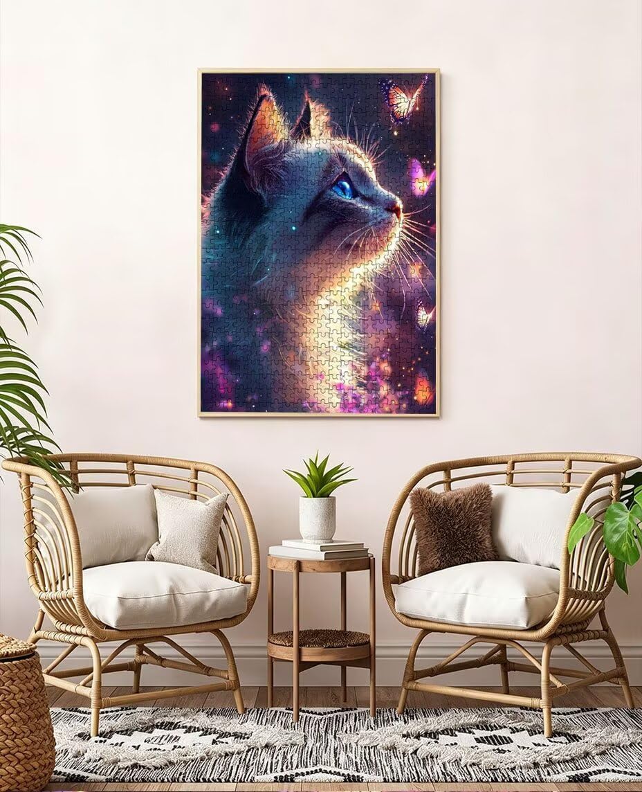 Puzzle 6000 elementów, kwiaty koty motyle dorośli puzzle 6000, klasyczne puzzle, edukacyjne puzzle, wyzwanie niemożliwe, gra zręcznościowa dla całej rodziny, dekoracja ścian BXHZW4-446
