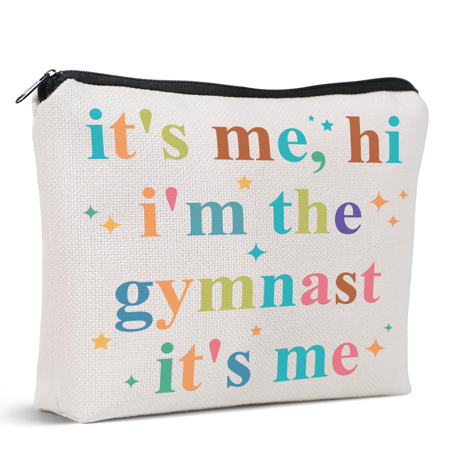 UAREHIBY Gymnast Gymnastics Team Gift,Graduation Gifts for Women,Gymnastic Makeup Bag for Her Female Gymnastics Athletics Coach Friend Sister,