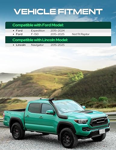 Miniatura 12 de YHTAUTO Espaciadores de rueda de 1.25 pulgadas para Ford F-150, Expedition y Lincoln Navigator 2003-2014, Mark LT, espaciadores de neumáticos Negro