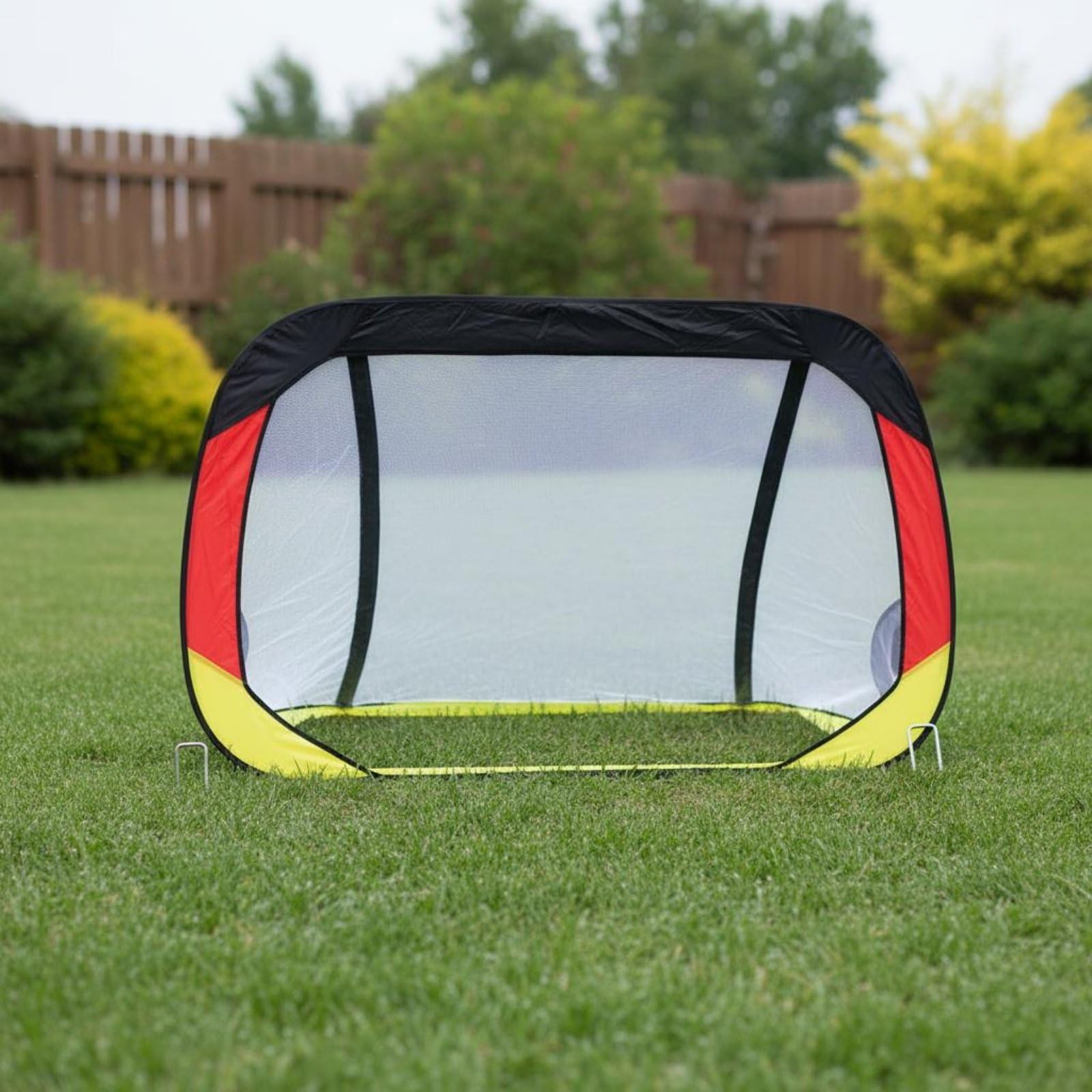 Porta da Calcio Pieghevole Rete Calcio Portatile Mini Porta Allenamento Up Semplice da Aprire con Rete Robusta E Supporto Flessibile in Acciaio Adatta