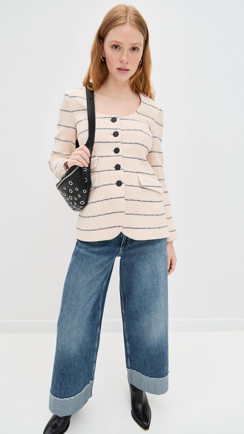 rag & bone Women's Roslyn Tweed Blazer - Image 5