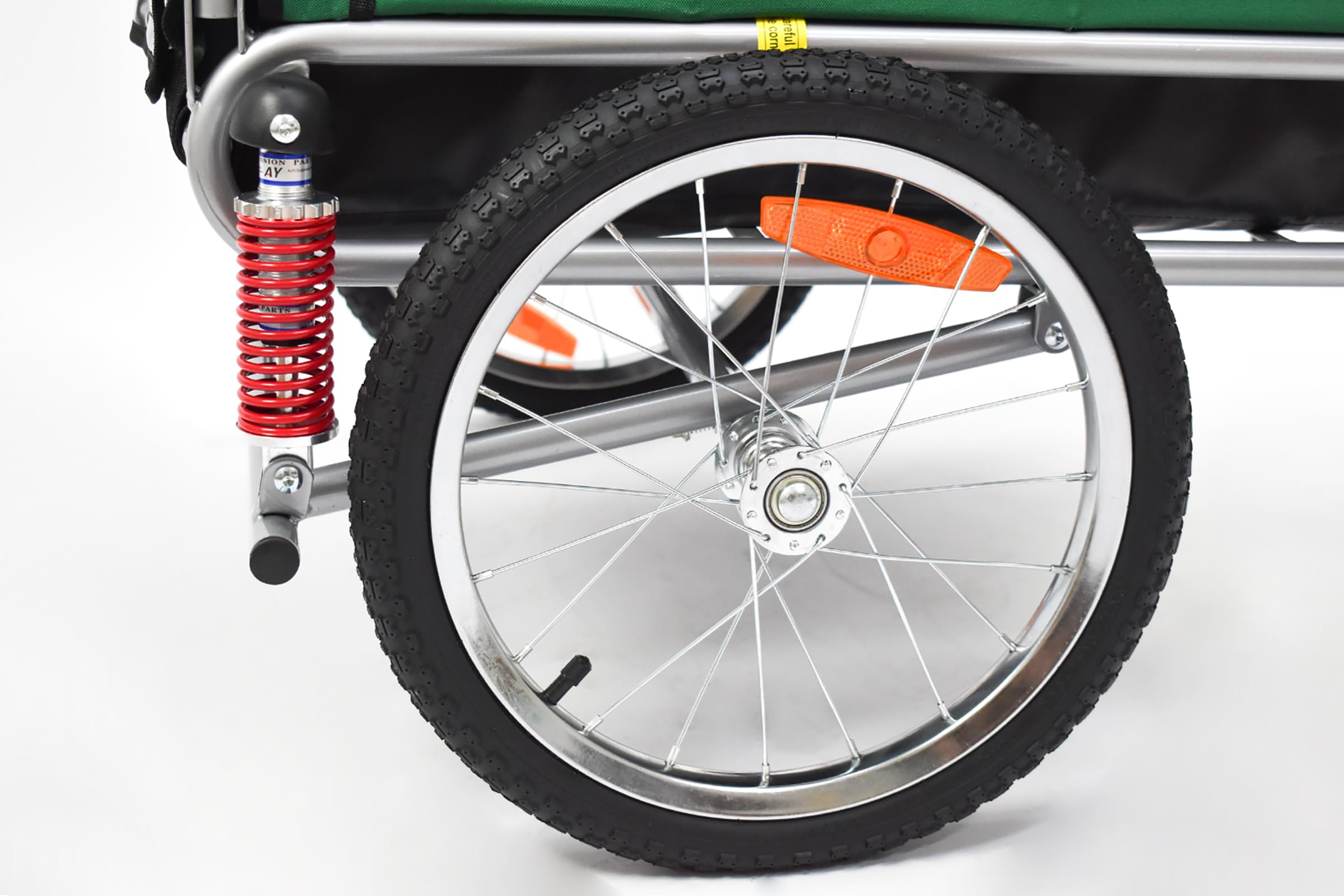 Remorque à vélo 2en1 pour Chien XL avec Suspension