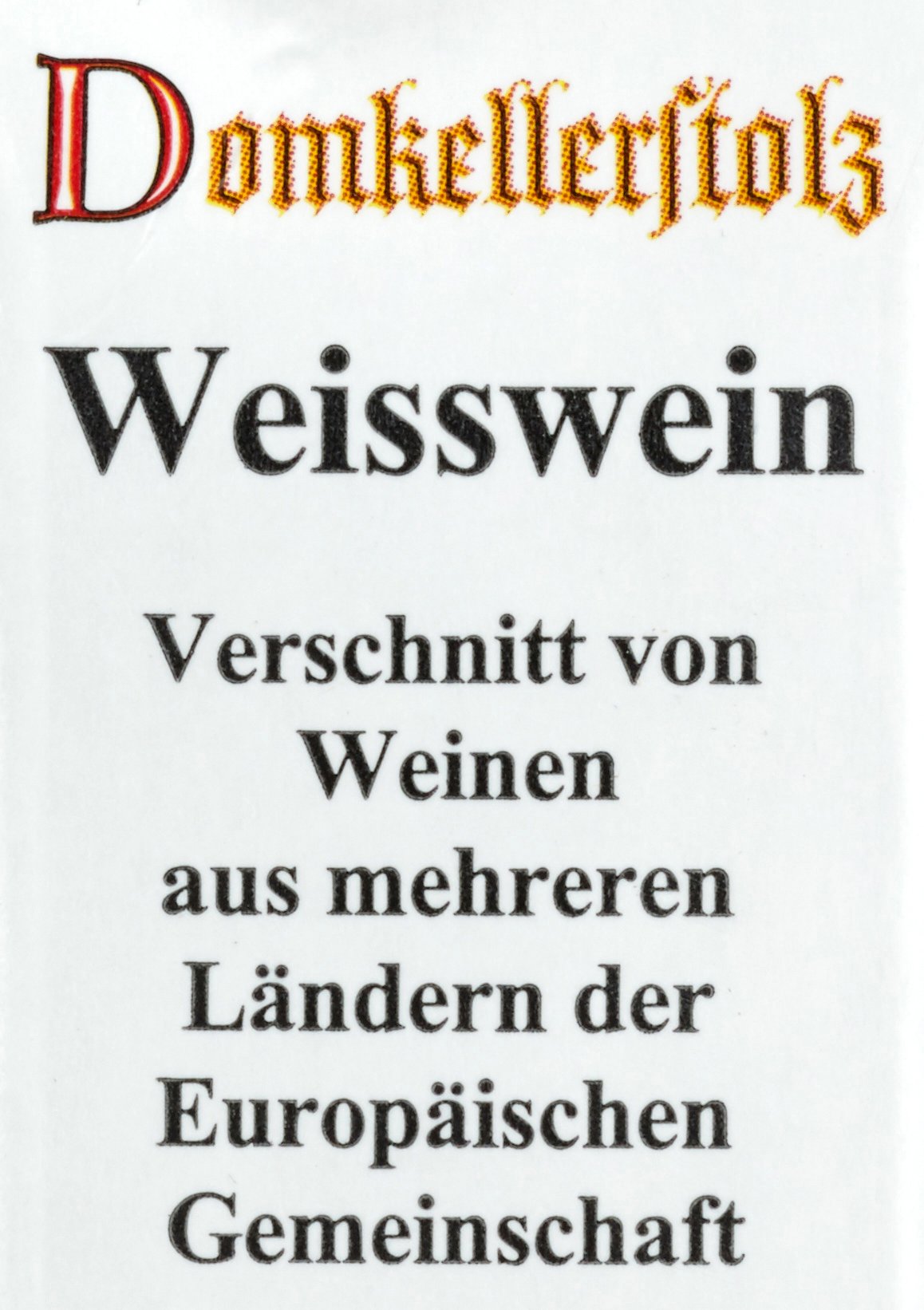Domkellerstolz EGTafelwein Weißwein (12 x 1 l)