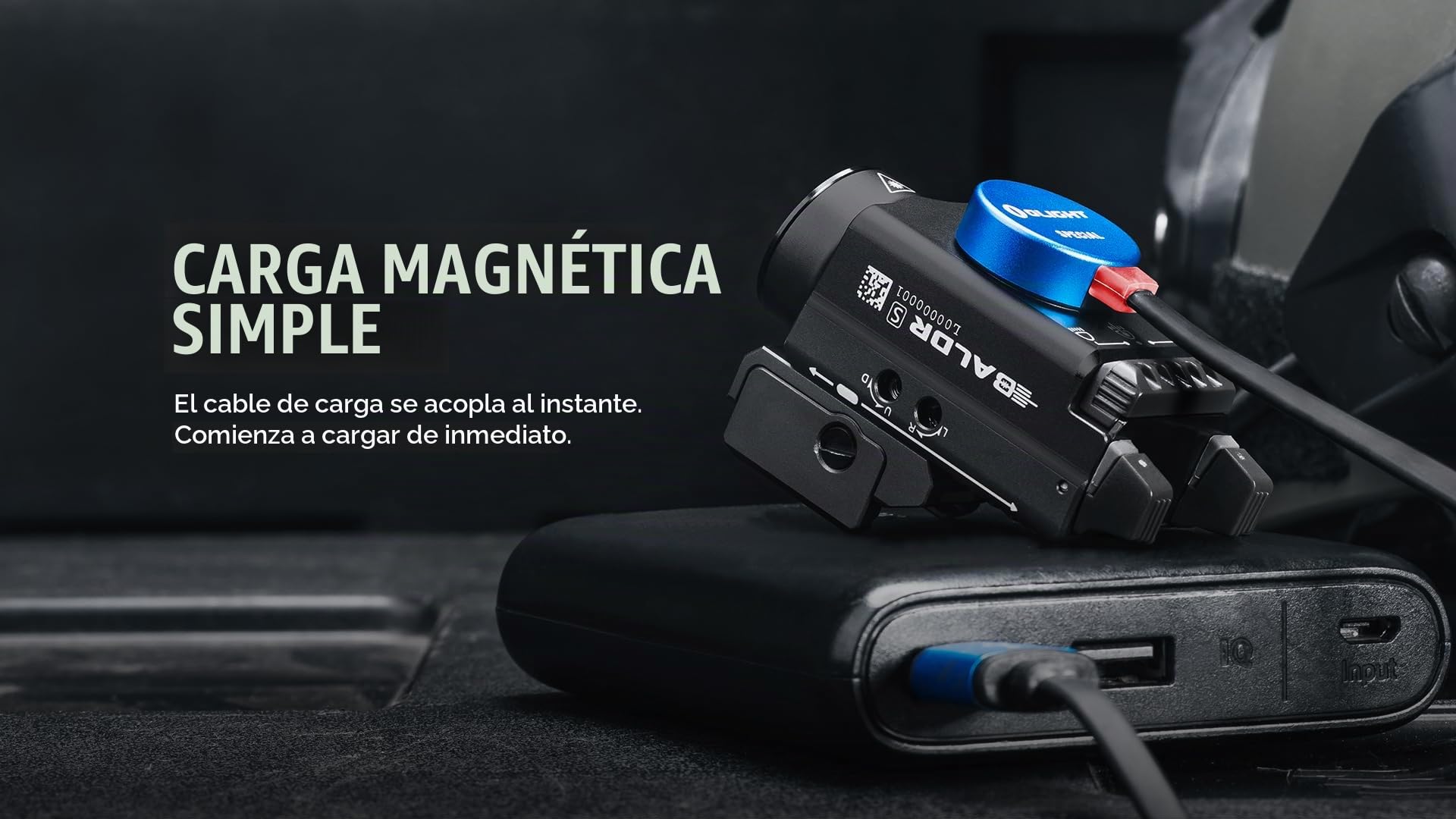 OLIGHT Baldr S Linterna Táctica 800Lm 130M 3 Modos con Luz Verde y Blanca Doble Interruptor Trasero Perfecta para Picatinny Rail y GLOCK Caza Defensa Utilizada (luz Blanca + luz Verde, Nergo)