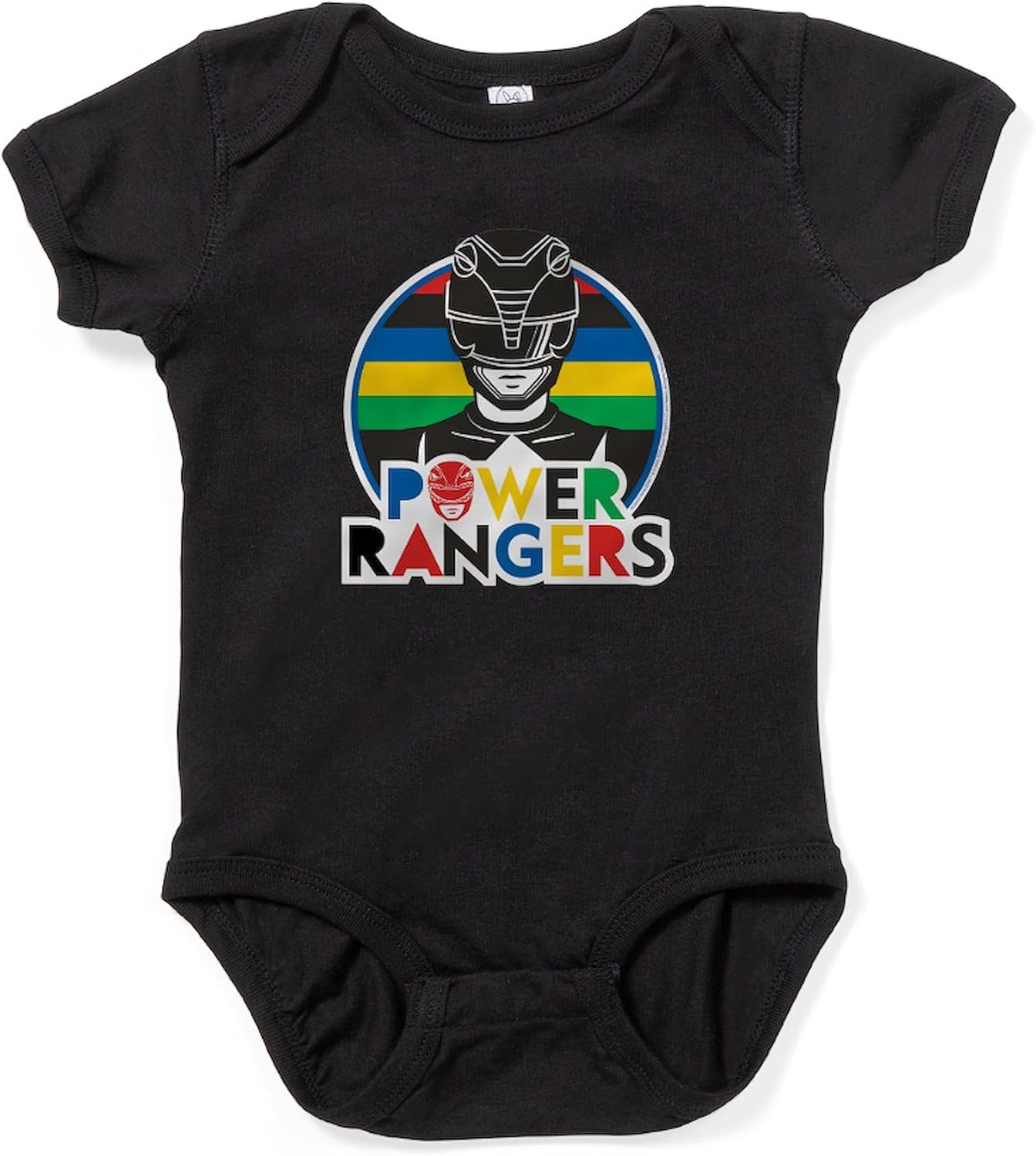 CafePress Power Rangers Black Ranger Cute Infant Bodysuit Baby Romper