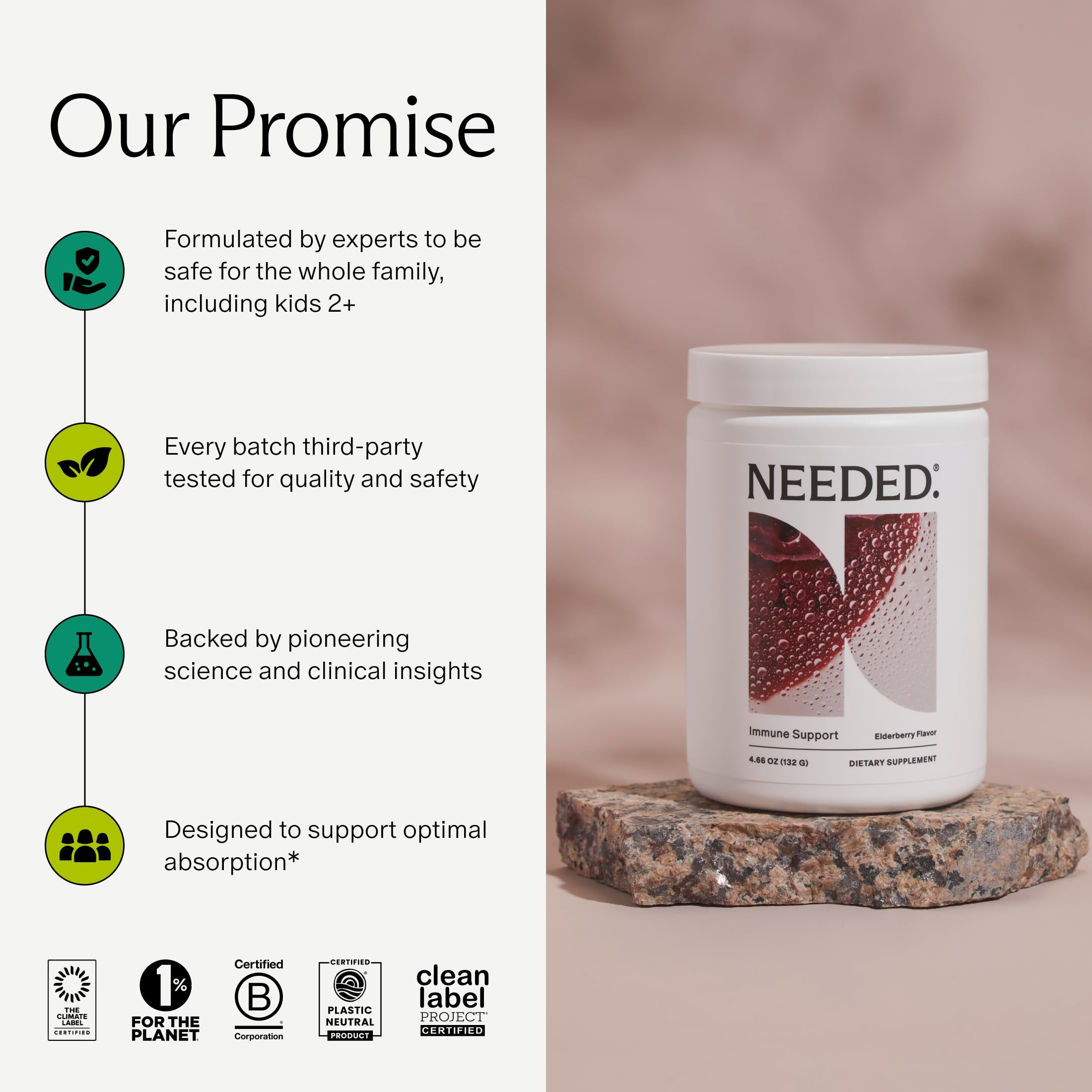 Needed.® Immune Support Immunity Powder, Zinc with Elderberry — Amazon image 6