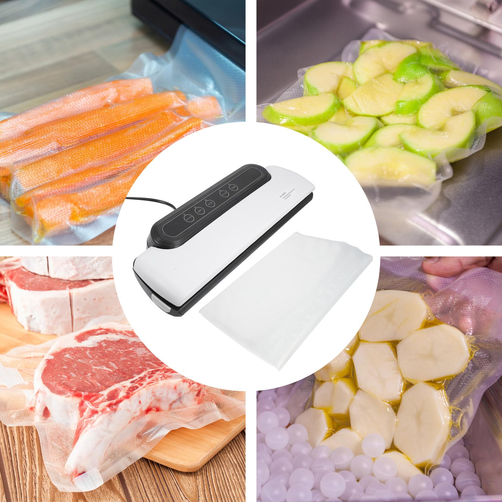 Selladora al Vacío Automática para Alimentos, Máquina Abs
