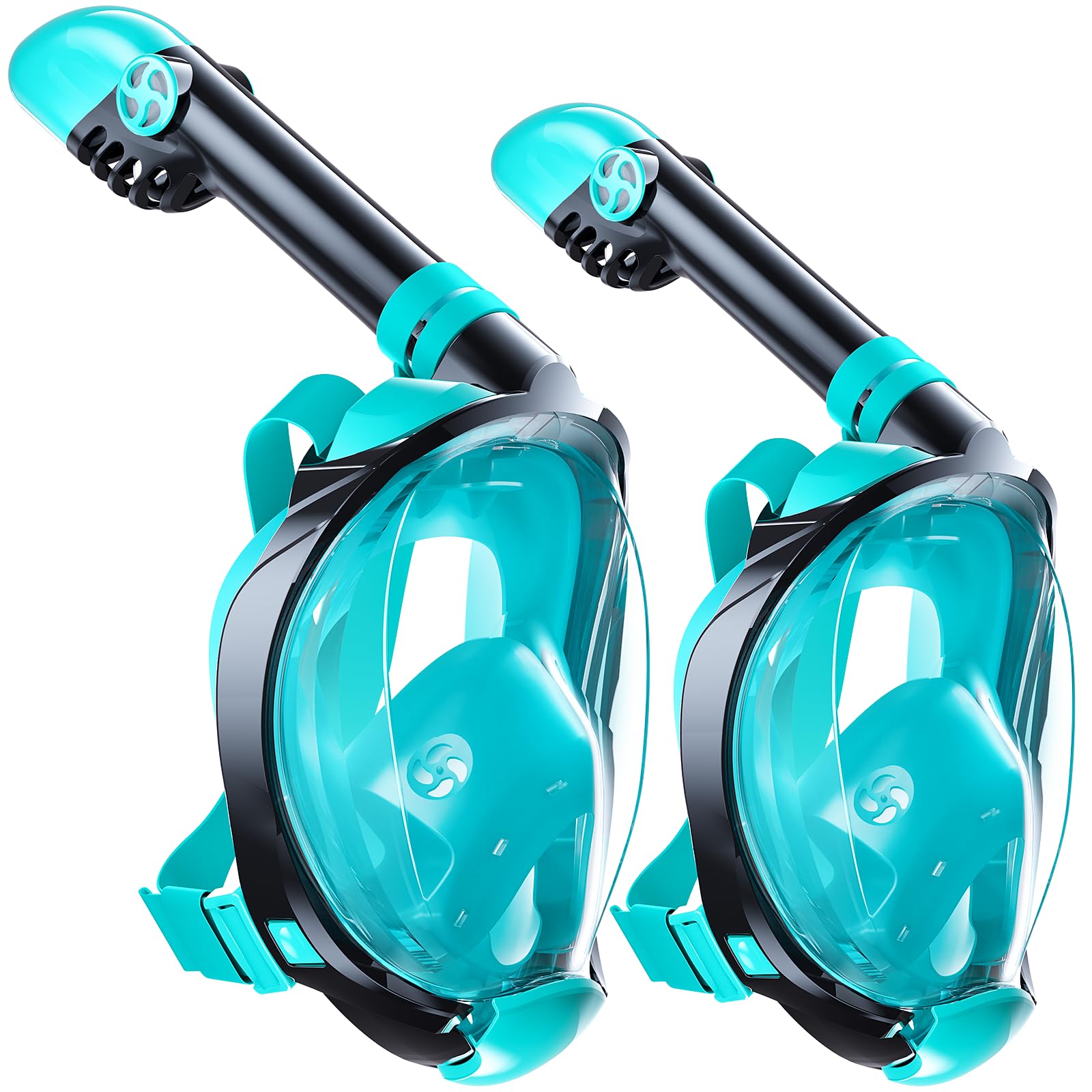 Snapklik.com : Greatever G2 Adults Kids Full Face Snorkel Mask 2 Pcs ...