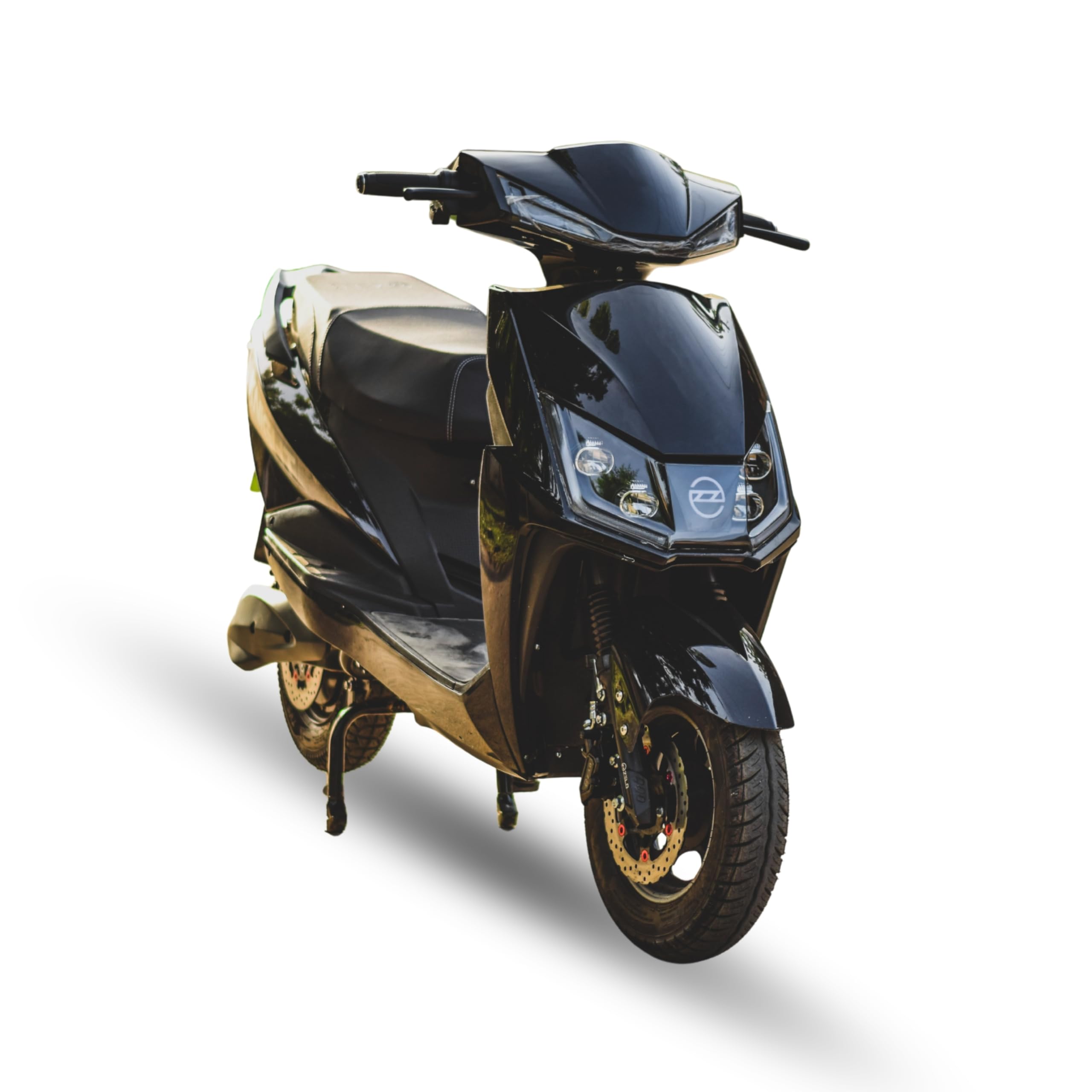 Electric Scooter with 60–140 km Range | 48V LFP/NMC Battery | Fast 3H Charging | Dual Disc Brakes | Cruise Control, Reverse Mode, LED Lights | Lightweight 70 kg E-Scooty (Black)-image-20