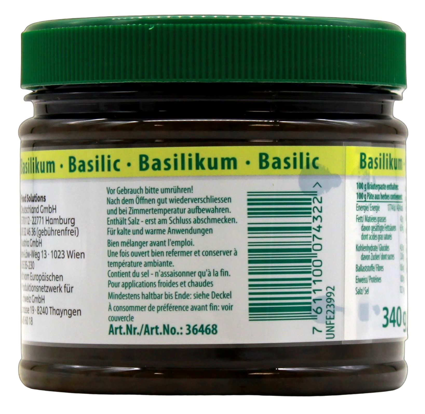 Knorr Mise en place Basilikum Kräuterpaste, (2 x 340g)