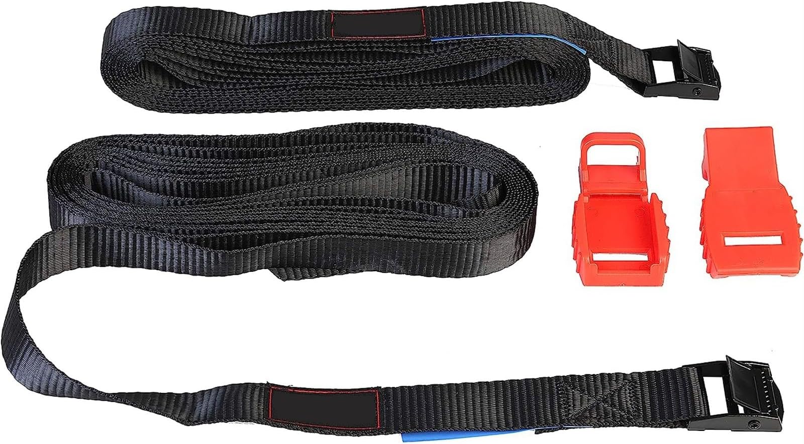 THE WHITE SHOP 2 Cam Buckle Tie Down Straps Lashing Strap Bike, Rack, Surf Board, Moto, Car. Adjustable, Heavy-Duty Belt Cords Strapping Tools, Cargo, Car Fastening Buckles