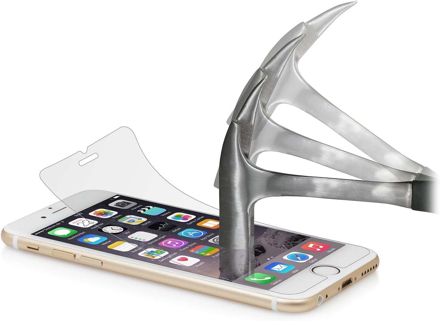 StilGut 2 x Tempered Glass Screen Protector for iPhone 6 & iPhone 6s & iPhone 7 (4.7''), Clear