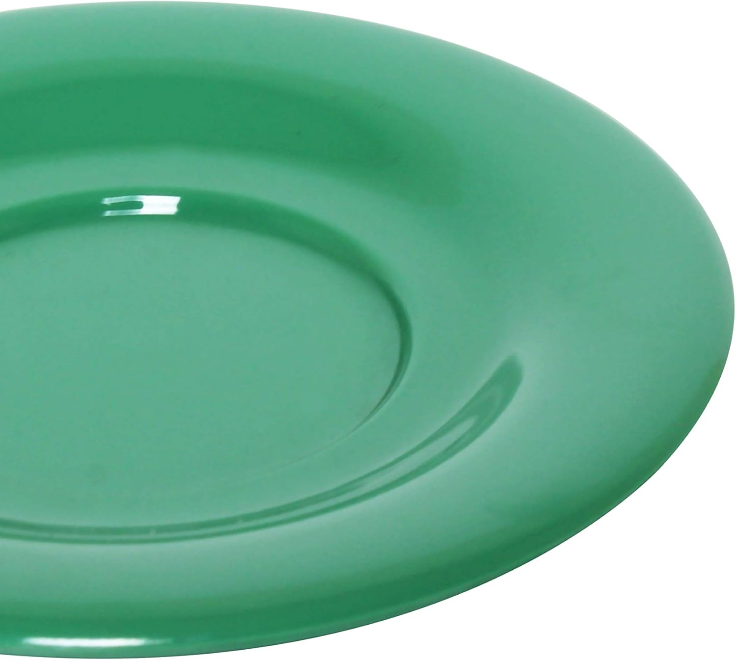 Thunder Group Color Green melamine dinnerware collection 5.5 inch saucer, comes in dozen