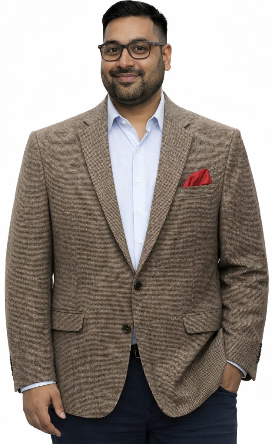 ifox lifestyle Men's Brown Textured Blazer, Plus/Big/Tall Size, Single Breasted, Formal, Party, Casual, All Occasion Wear-picture-17