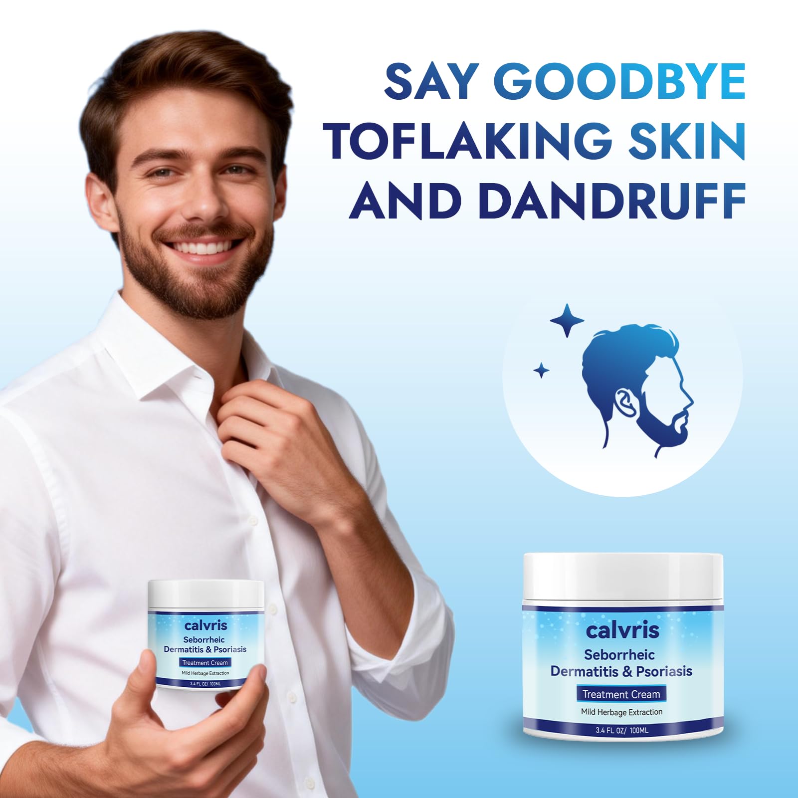 Scalp Comfort Balm – Steroid-Free Botanical Formula for Dry, Itchy Scalp & Skin