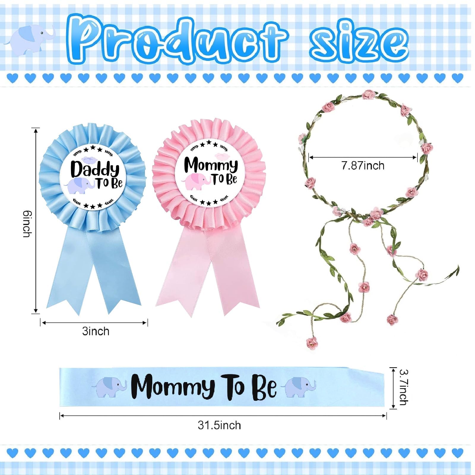 Elephant Theme Baby Shower Sash Mom To Be Sash Mom
