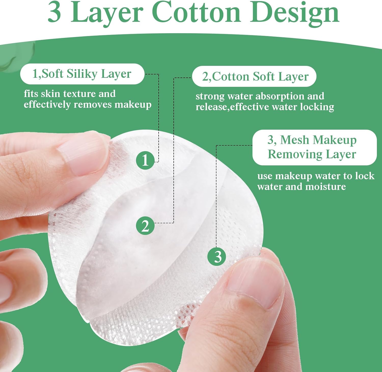 Maxcheck 2500 Pcs Cotton Rounds Bulk Exfoliating Rounds Cotton Rounds for Face Makeup Remover Pads Cotton Facial Pads Cotton Pads for Face Cotton Pads for Makeup Removal Toner Pads