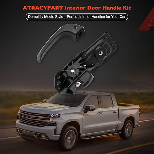 Miniatura 7 de ATRACYPART Kit de manija de puerta interior delantera trasera derecha lado del pasajero  para Chevy Silverado Tahoe Suburban Avalanche 2007-2014,