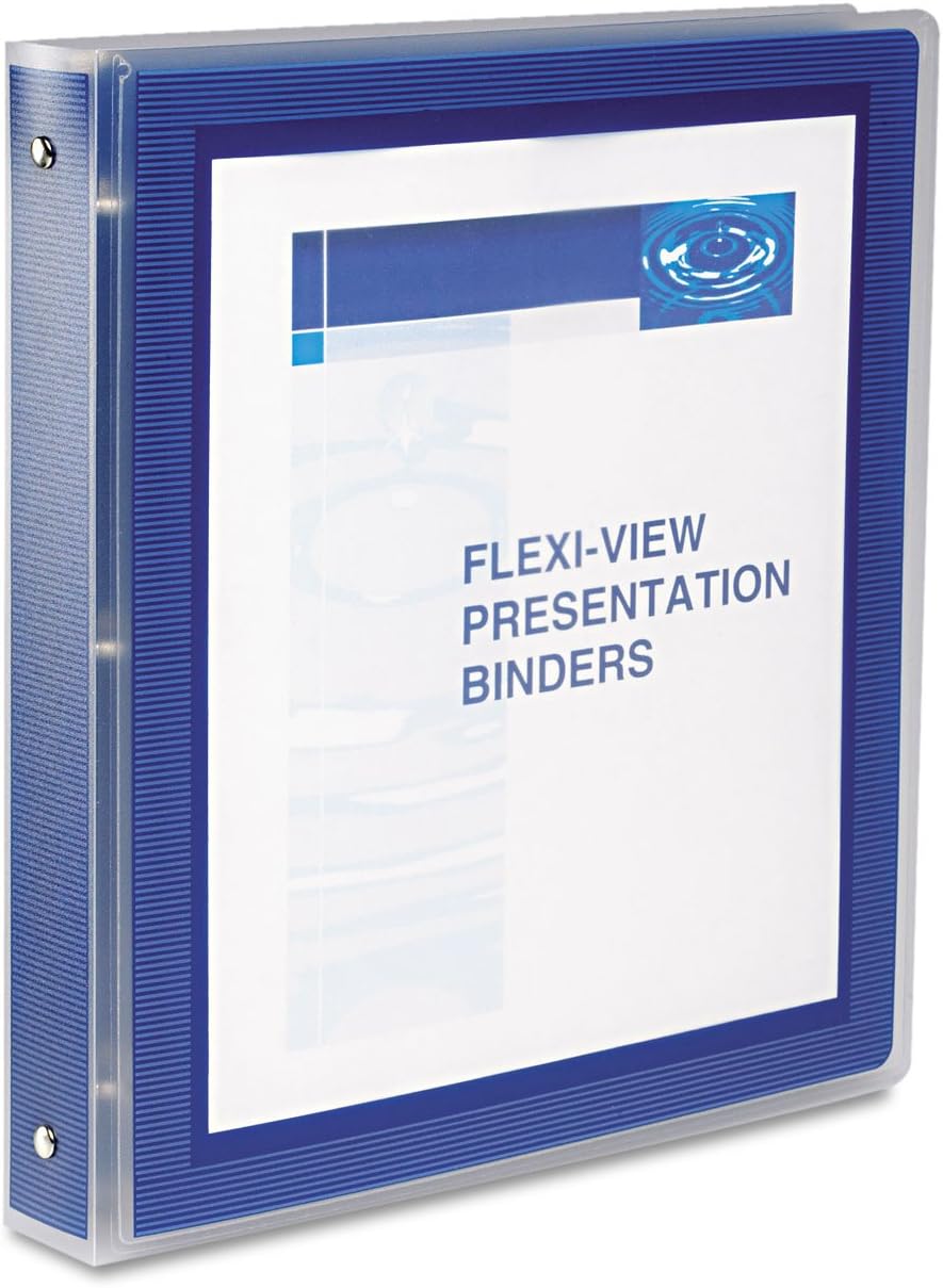 Avery 17685 FlexiView Binder, 1Inch Cap. Round Rings, 11
