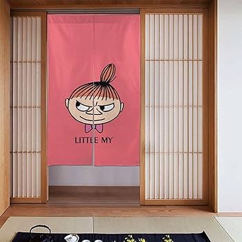 little　のれん Amazon｜ムーミン リトルミイ のれん 暖簾 間仕切り 断熱 目隠し